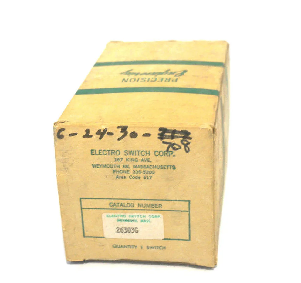 NEW ELECTROSWITCH 26303G ROTARY SWITCH