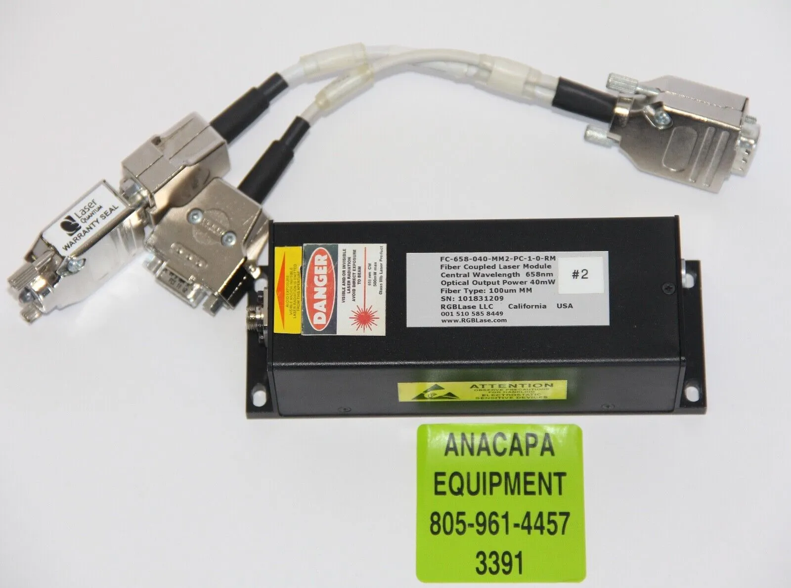 USED RGBLase FC-658-040-MM2-PC-1-0-R-M, FC-658-040