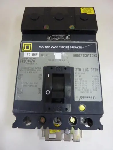 Used SQUARE D FCB34070 Circuit Breakers Michigan US | Ideal Machinery #600898