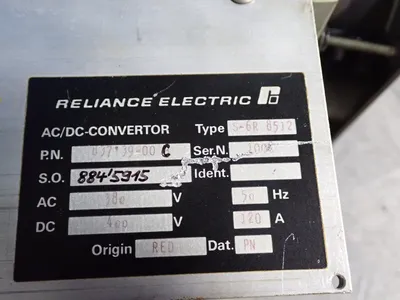 Used RELIANCE ELECTRIC S6R 512 AC/DC Power Supplies Ohio US | HGR 24 #1149296