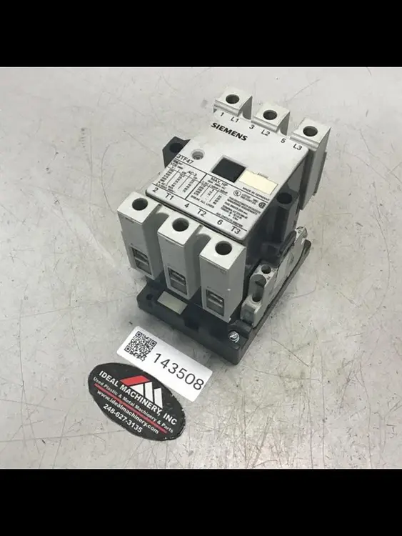 Used SIEMENS 3TF4722-OAK6 PLC Contactors | Ideal Machinery #661131