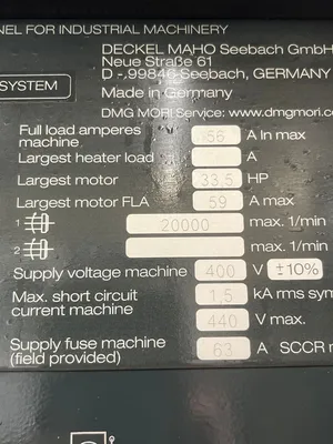2018 DMG MORI DMU 50 GEN III MACHINING CENTERS, VERTICAL | Quick Machinery Sales, Inc. (8)