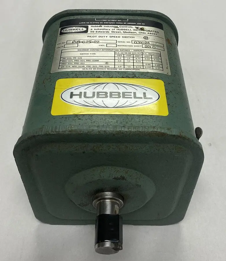 Used HUBBELL PRD-025-22 Relays & Switches | Surplus Asset Holdings #1205780