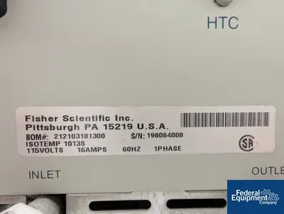 USED Fischer Fisher Scientific Isotemp Bath, Model 1013S