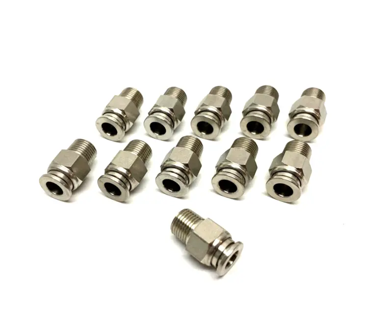 Used UNBRANDED STAINLESS STEEL STRAIGHT SNAP-CONNECT TUBE FITTING 6MM OD 1/8" TH Valves/Fittings | Maverick Industrial Sales #1113929