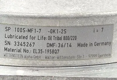 Rexroth EL35-1958Q7 Servo Motor Planetary. Loc1F