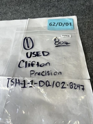 Used Clifton Precision TSH-1-1-DQ/02.B247 Misc Electrical & Power Parts California US | Davliegogo LLC #1710186