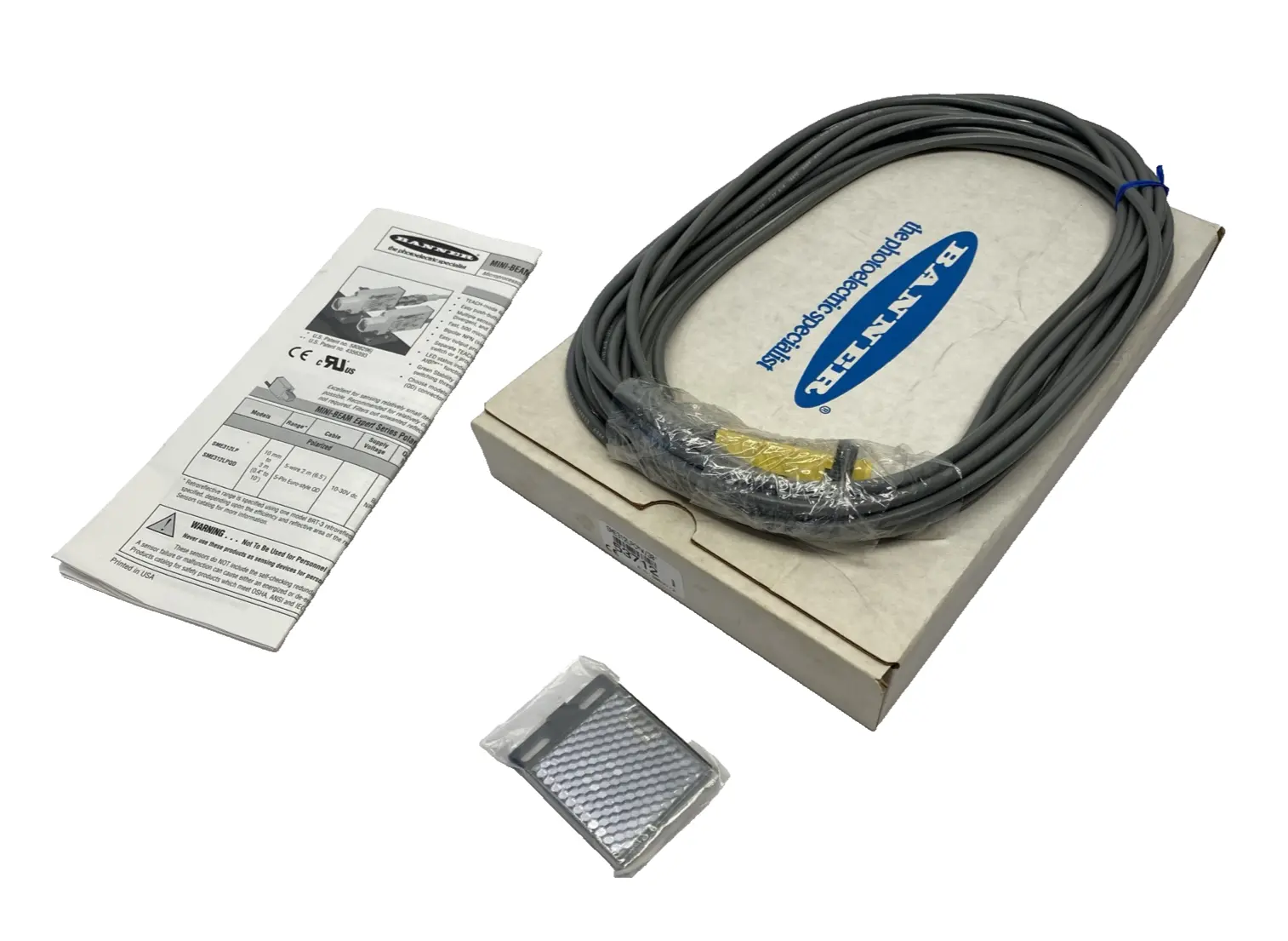 53712, SME312LPC W/30 | Banner SME312LPC W/30 Polarized Retro Clear Detection Photoelectric Sensor 53712 - New