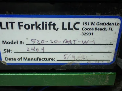Used LIT FORKLIFT 52020BATW1 Lasers / Laser Systems Ohio US | HGR 24 #803580