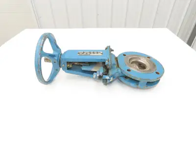 DeZurik 828 3" Knife Gate Valve Lug Style Rising Stem 316SS Disc *Bad Seal*