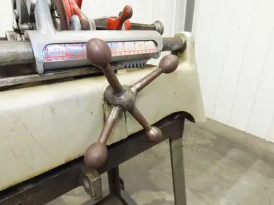 Ridgid 535 Pipe Bolt Threader Machine 120VAC Die Head Cutter Reamer 33" Stand