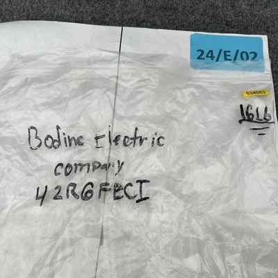 Used Bodine Electric Company 42R6FECT A.C. Motors California US | Davliegogo LLC #1706727