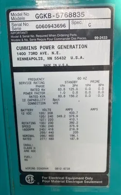 2006 CUMMINS GGKB Generators | MD Equipment Services LLC (12)