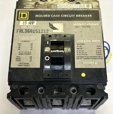 Used SQUARE D FAL360151212 Miscellaneous Equipment (Electrical & Power) | Surplus Asset Holdings #1200463