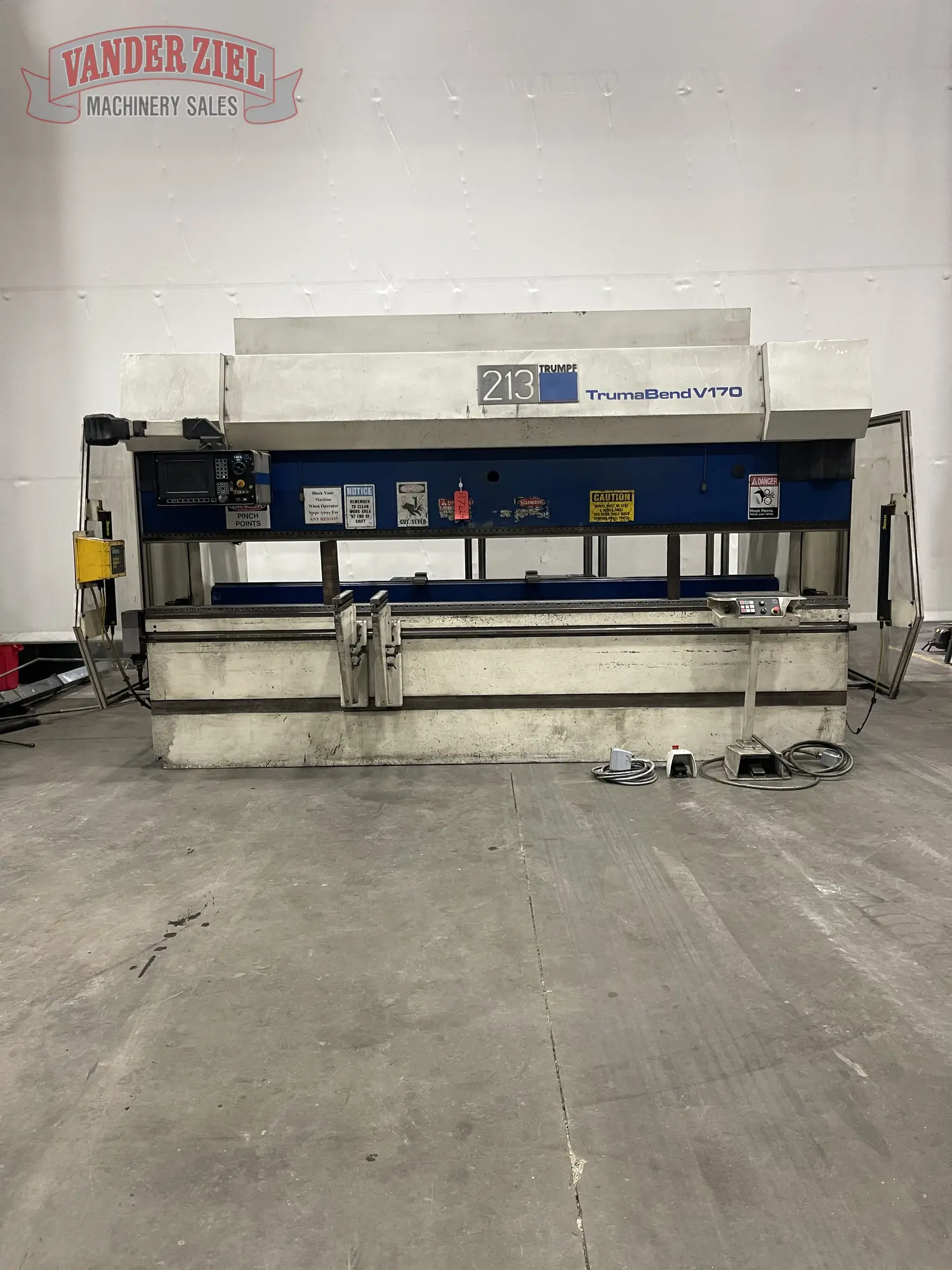 Used TRUMPF V170 Press Brakes Michigan US | Vander Ziel Machinery Sales #482490