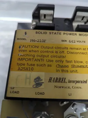 Used HARREL PM-210F Misc Electrical & Power Parts Ohio US | Surplus Asset Holdings #1237543