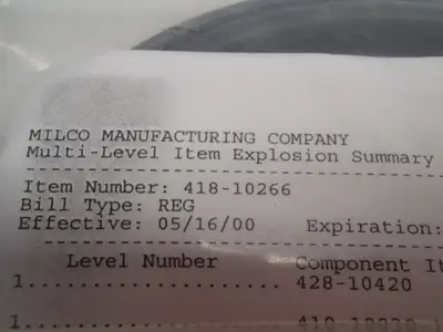 USED MILCO CYLINDER REPAIR KIT