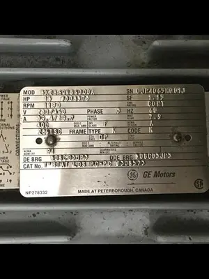 USED GENERAL ELECTRIC 5K286QNB6000A