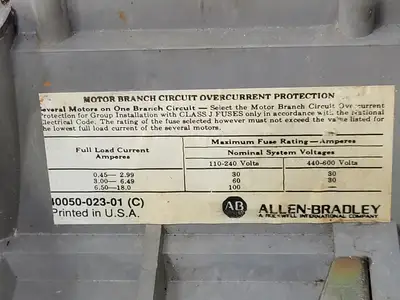 USED ALLEN-BRADLEY 609-BCW