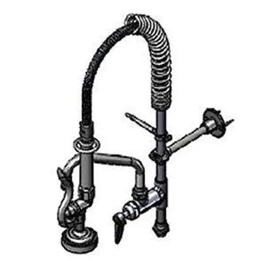 Mini Pre Rinse Faucet Retrofit Kit with 6" Add On Faucet