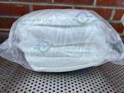 USED BOX OF 1000 - FISHER BRAND 19-170-901 WHITE 24" POLYPROPYLENE BOUFFANT CAP