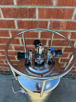 USED ALLOY PRODUCTS 20 LITER STAINLESS STEEL PROCESS / PRESSURE VESSEL 80 PSI