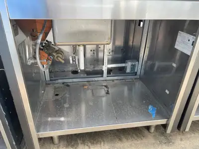 Used Falcon Restaurant Supply Used 38" Composite Table with Sink and 2 Faucets - SS108 Sinks Illinois US | Falcon Restaurant Supply #1375933