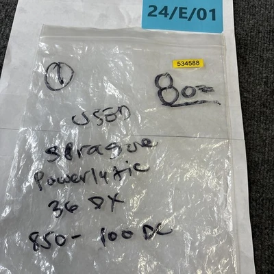 Used Sprague Powerlytic 36DX Capacitors California US | Davliegogo LLC #1706984