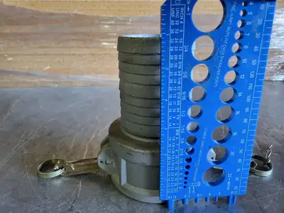 3" CAM Hose Barb Fitting Part C