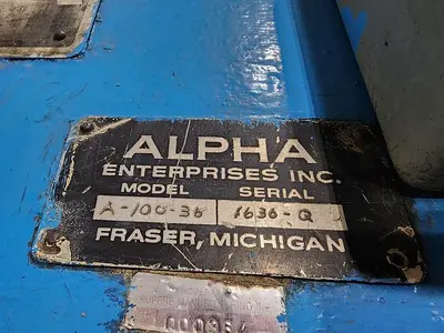 USED ALPHA A-100-36