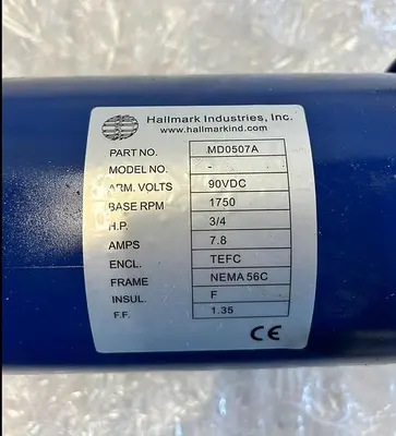 HALLMARK INDUSTRIES MD0507A MOTOR