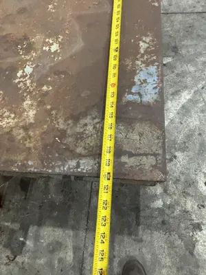 20,000 LBS (10 TON) x 120" x 60" STEEL WITH HARD TIRE TRANSFER CART CAR: STOCK #23237