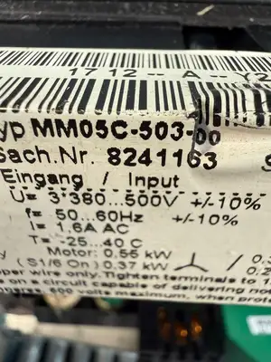Sew Eurodrive MM05C-503-00 Movimot Control (3.2.3)