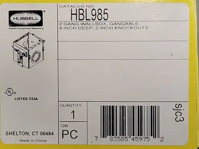 NEW HUBBELL HBL985