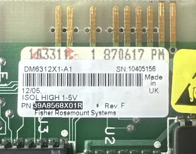 NEW FISHER ROSEMOUNT 39A8568X012