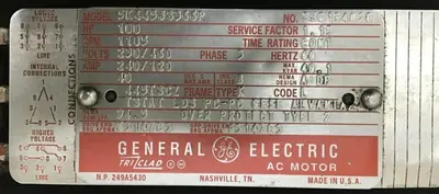 USED GENERAL ELECTRIC 5K445JS366P