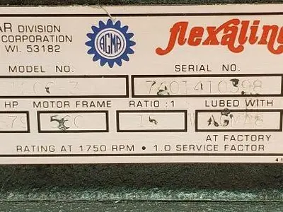 Grove Gear Flexaline BMQ1206-3 Speed Reducer Gearbox 15:1 1.57 HP 56C