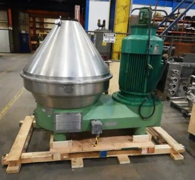 (3) Westfalia HSA 200-36-777 clarifier centrifuges, 316SS.