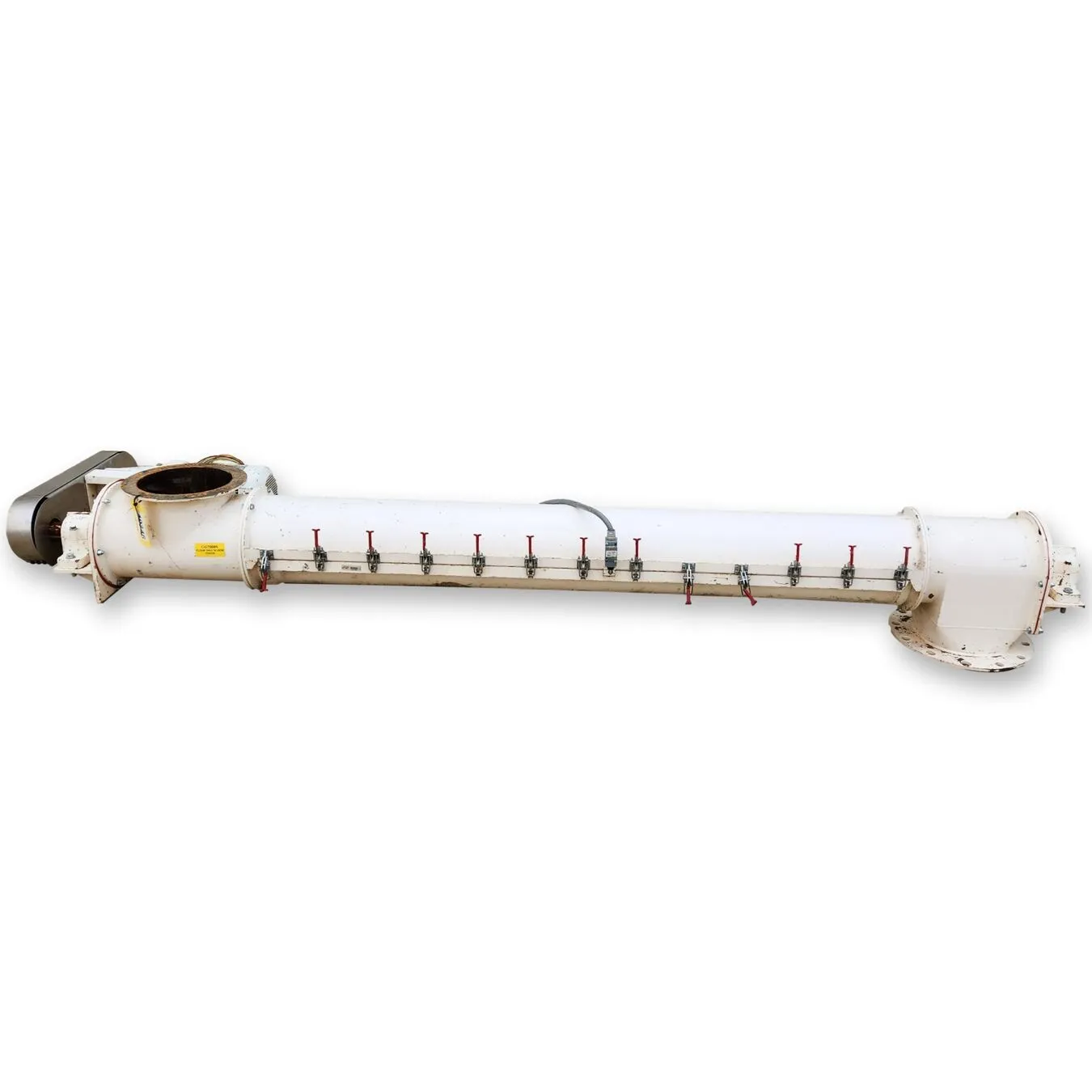 Used 12" Diameter X 9 ft Long Tubular Screw Conveyor