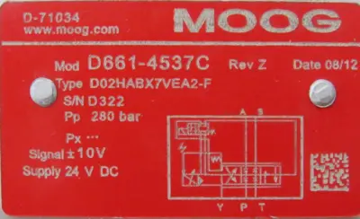 D661-4537C SERVO VALVE D02HABX7VEA2-F D6614537C