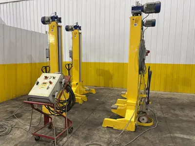 80,000 LBS X 4 LIFTS WHITING MODEL #SCM-100F.4 PORTABLE LIFT JACKS, 2015: STOCK #23684