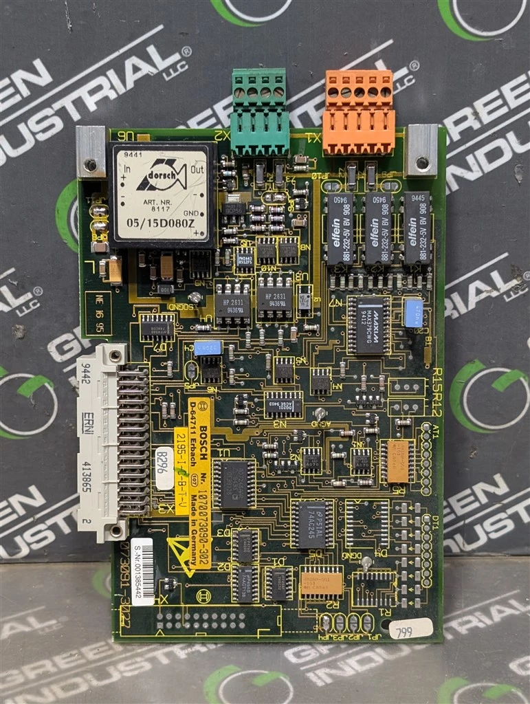 Bosch 1070073090-302 Weld Timer Control Board 2195-I-B-T-V Used