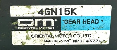 USED ORIENTAL MOTOR 4GN15K