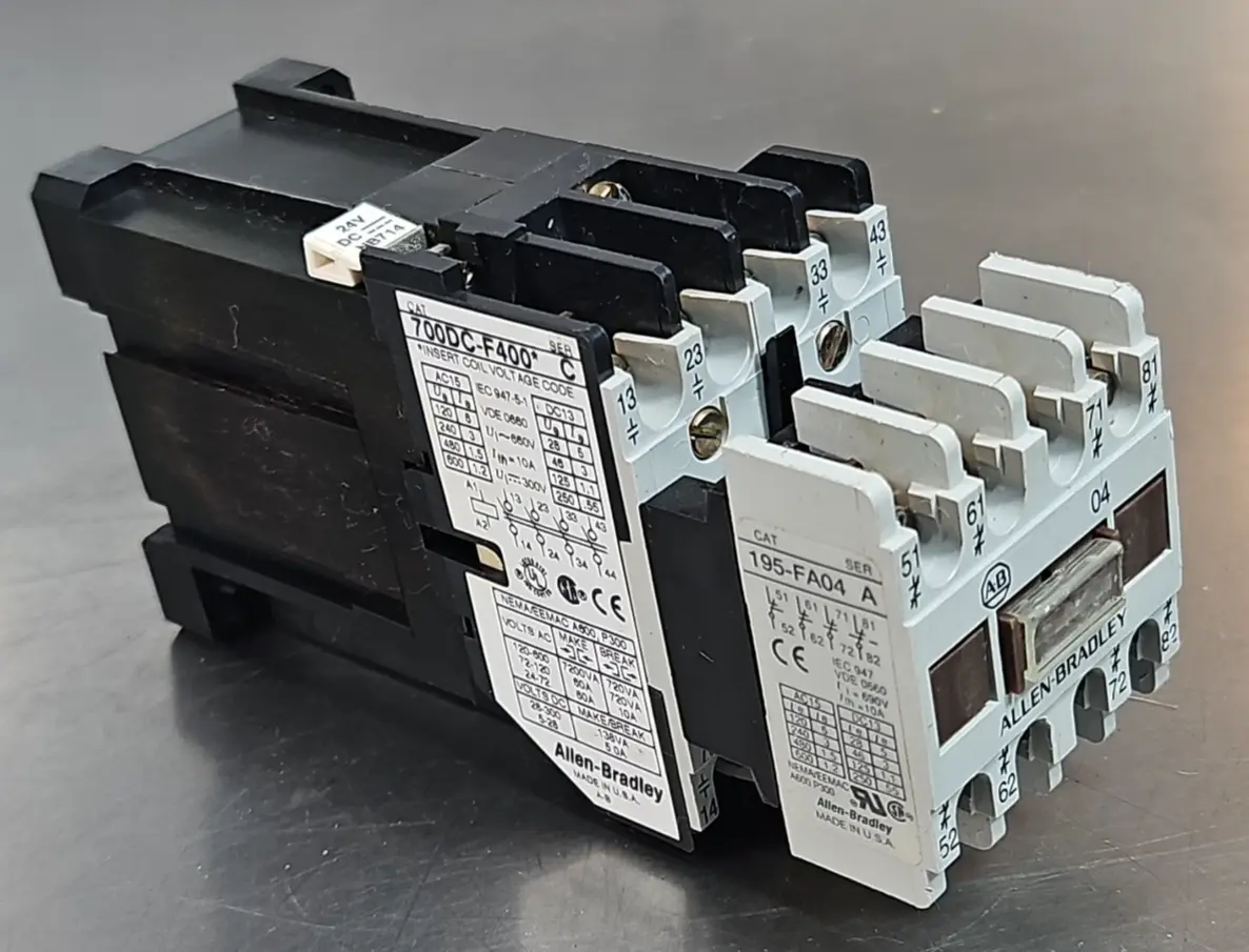 Allen-Bradley 700DC-F400*/C w/ 195-FA40/A Contactor Loc4C4