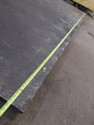 12' X 6' STEEL LAYOUT TABLE PLATE: STOCK #23783