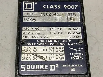 USED SQUARE D 9007-AEQ2545