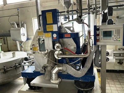 Krettek ProCent P 63 B Pilot horizontal peeler centrifuge, 316L SS.