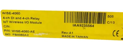 NEW ADVANTECH WISE-4060-AE WIRELESS I/O MODULE REV. A1 WISE4060AE
