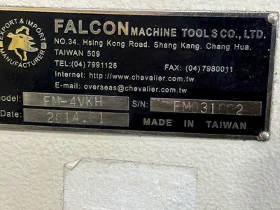 2014 FALCON CHEVALIER MODEL #FM-4VKH VERTICAL RAM TYPE KNEE MILL: STOCK #21140