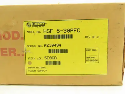 Kepco HSF 5-30PFC Power Supply Plug-in Card 100-240VAC Input 5V 30A Output